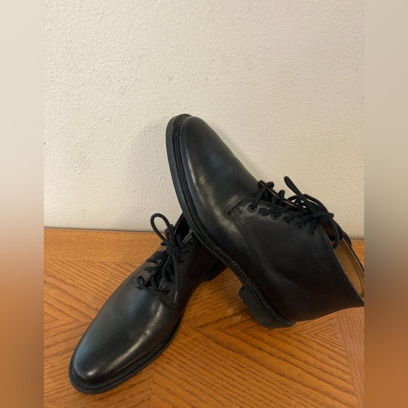 JWN John W. Nordstrom MS Ramiro 70803 Leather Black Lace-up Boots (size 12) - Picture 2 of 8